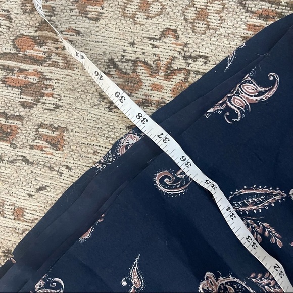 GARNET Hill Women's Size 6 Bohemian Pocket-detail Dress Navy Blue - Picture 7 of 9